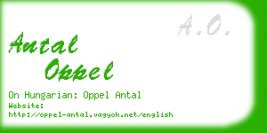 antal oppel business card